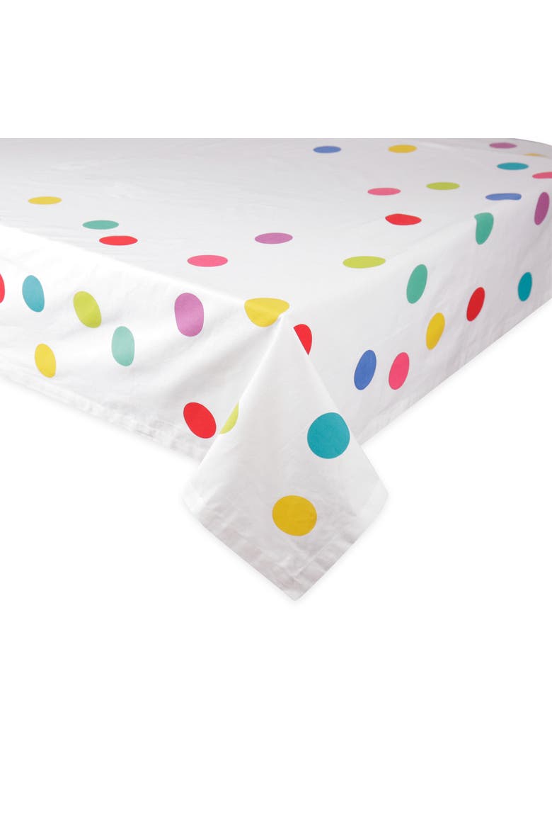 Confetti Print Tablecloth 60X84, Alternate, color, Confetti Print