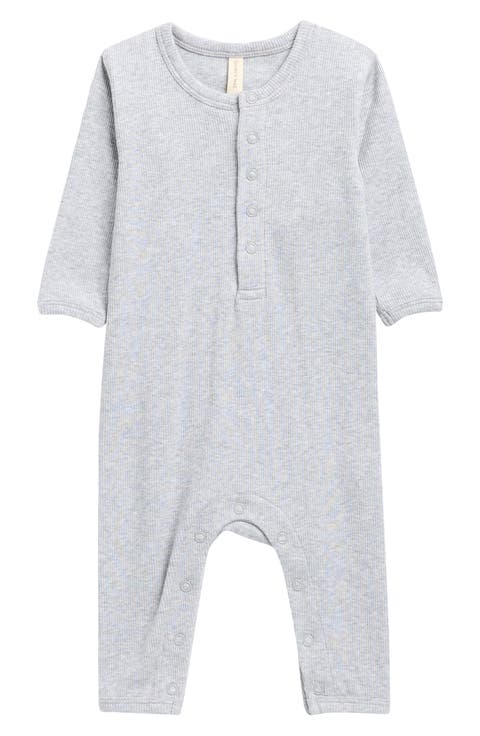Organic Cotton Blend Rib Jumpsuit (Baby)