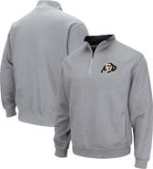 COLOSSEUM Men's Colosseum Heathered Gray Colorado Buffaloes Tortugas Team Logo Quarter-Zip Jacket