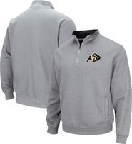 COLOSSEUM Men's Colosseum Heathered Gray Colorado Buffaloes Tortugas Team Logo Quarter-Zip Jacket