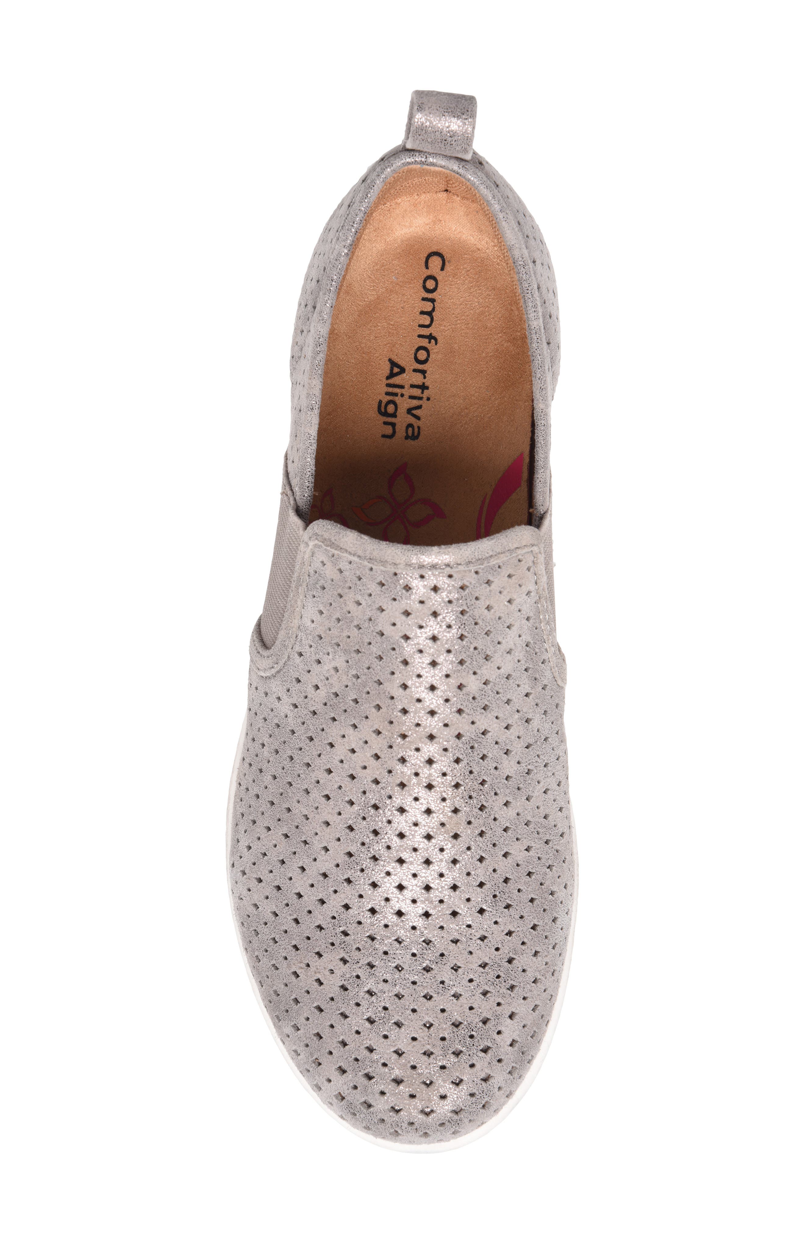 Casey Perforated Slip-On Sneaker, Alternate, color, SMOKE