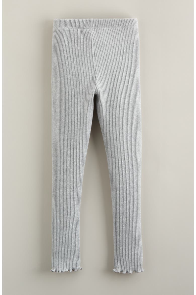 Kids' Sparkle Rib Leggings, Alternate, color, GREY LIGHT HEATHER