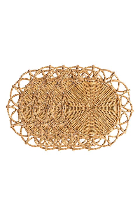 Provence Set of 4 Rattan Placemats