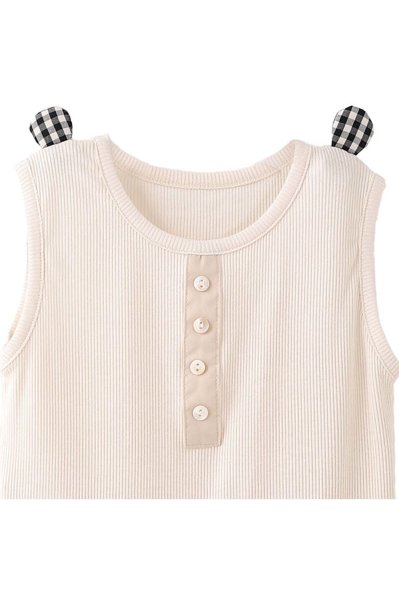 Top & Striped Pants Set, Alternate, color, Ivory