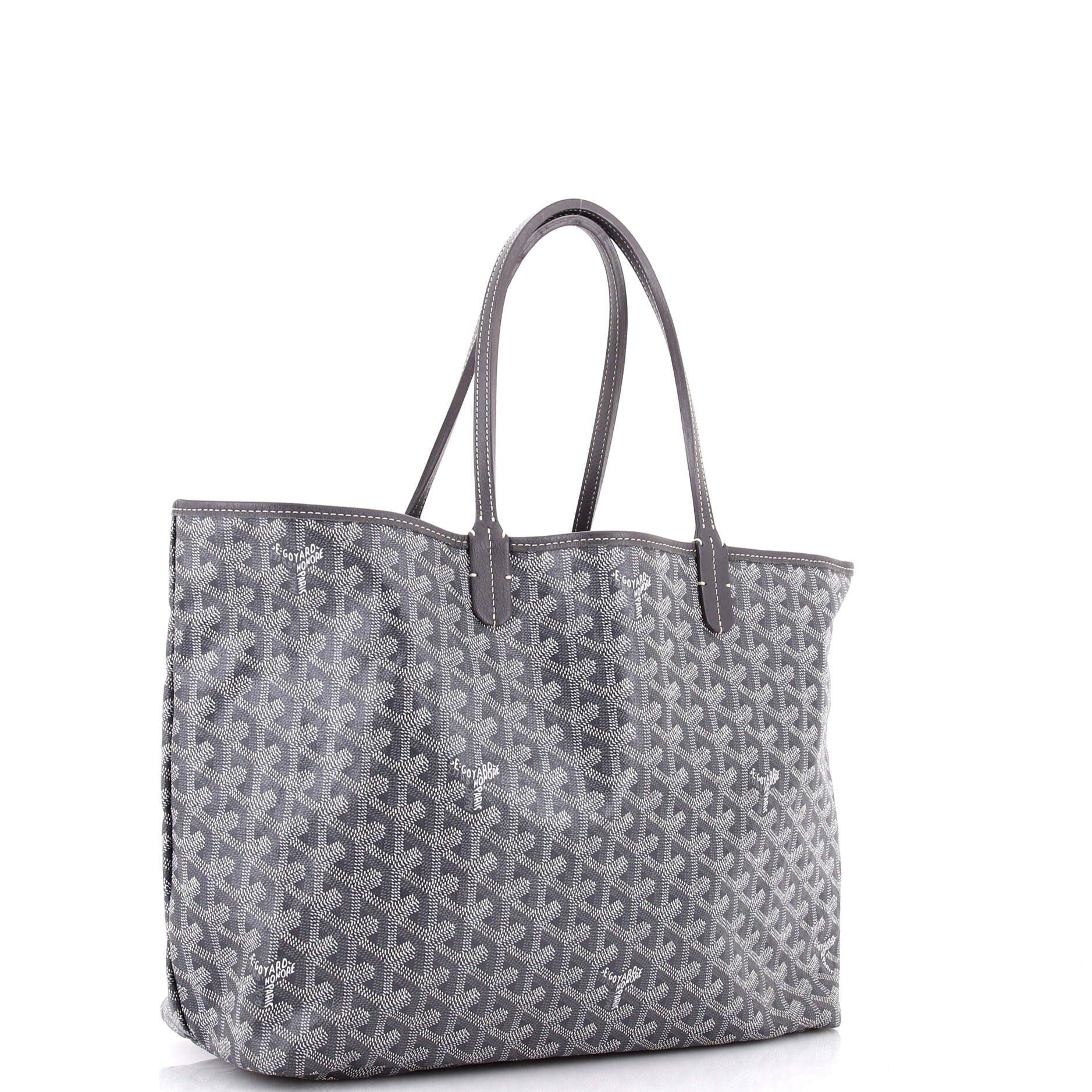 Pre-Owned Goyard Saint Louis Tote Coated Canvas PM, Alternate, color, Gray