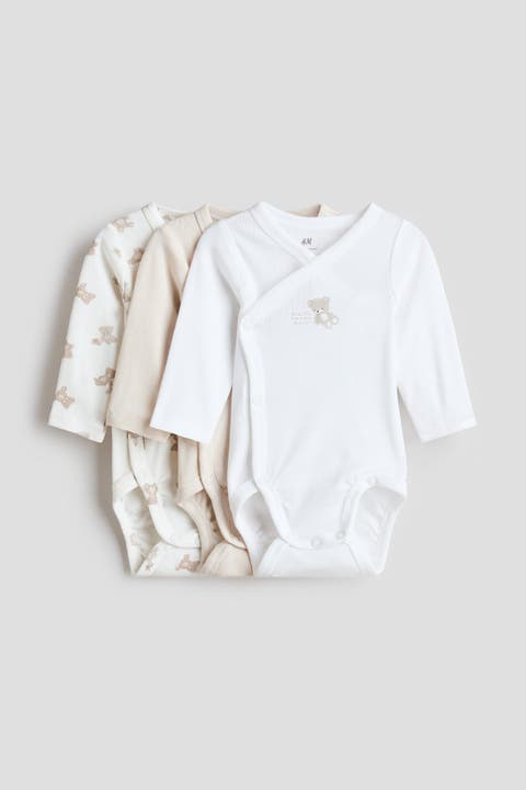 3-pack Wrapover Bodysuits