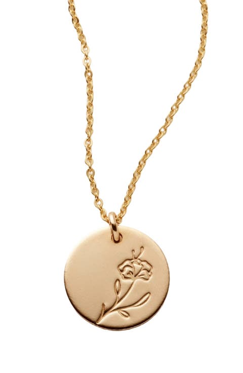 February Birth Flower Necklace