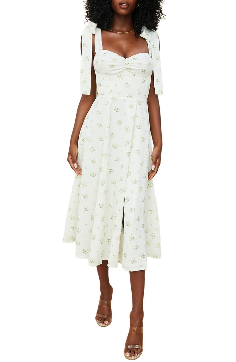 HOUSE OF CB Alicia Floral Midi Dress, Main, color,