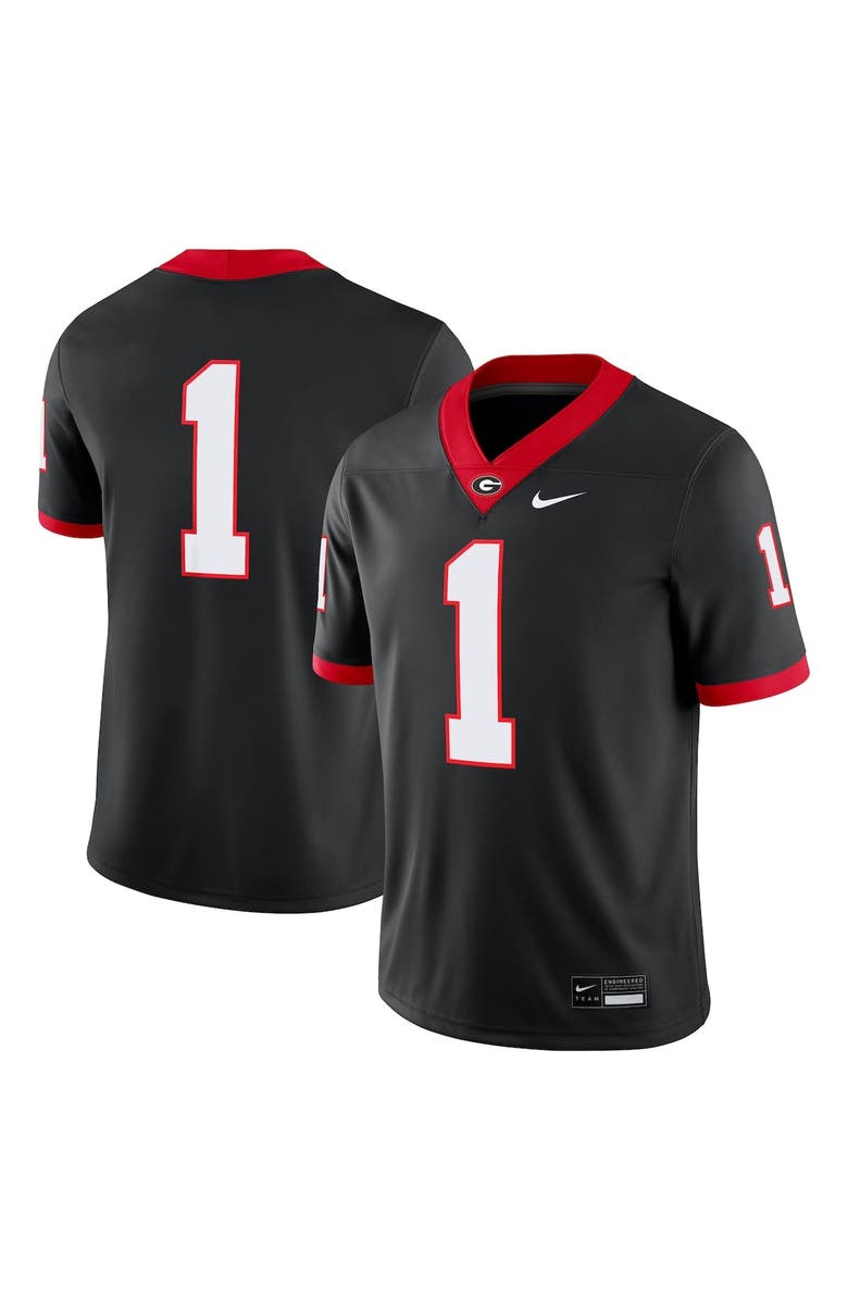 Nike Men's Nike Black Georgia Bulldogs Alternate Game Jersey, Main, color, Black