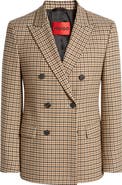 HUGO Arti Extra Slim Fit Houndstooth Stretch Sport Coat