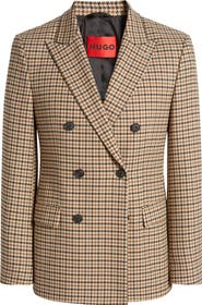 HUGO Arti Extra Slim Fit Houndstooth Stretch Sport Coat