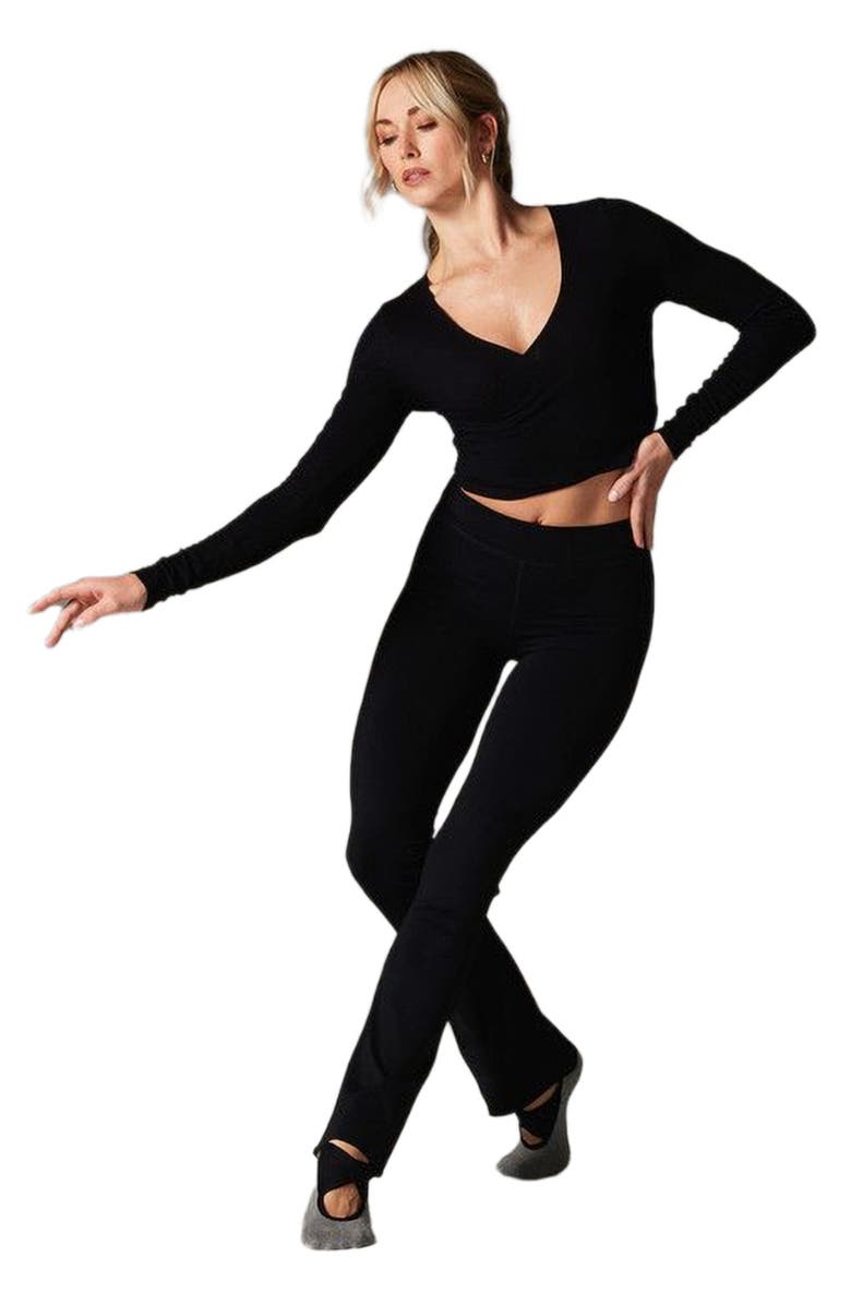 Tavi Criss Cross Long Sleeve Top, Alternate, color, Ebony