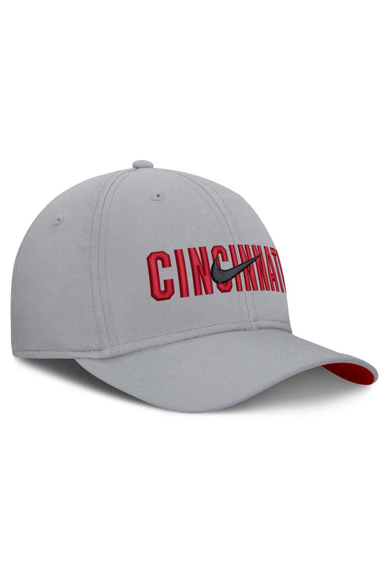 Men's Nike  Gray Cincinnati Reds Primetime Rise Dri-FIT Flex Hat, Alternate, color, Gray