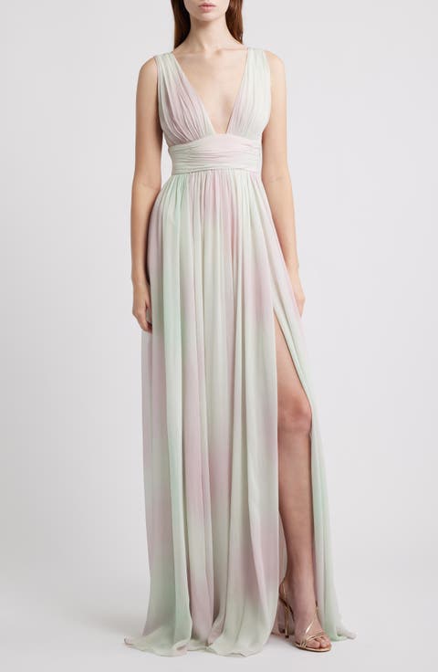 Madeline Gathered Sleeveless Gown