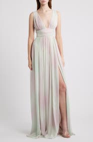 LoveShackFancy Madeline Gathered Sleeveless Gown