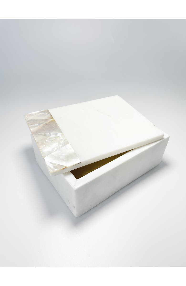Anaya Mother of Pearl Marble Decor Box, Alternate, color, 