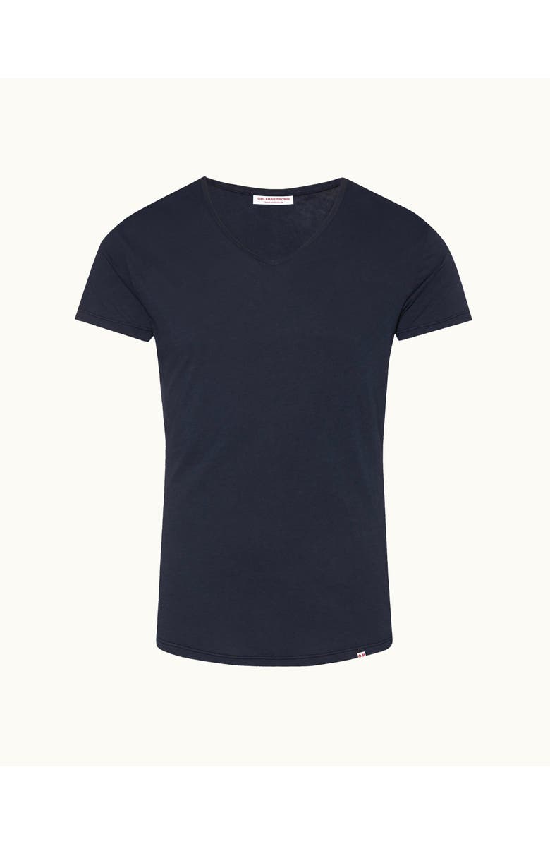 Orlebar Brown Ob V Tailored Fit V-neck T-Shirt, Alternate, color, Navy
