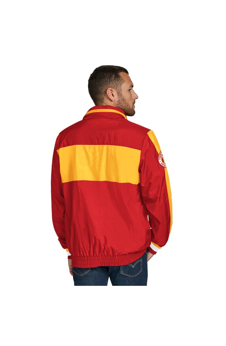 Tommy Hilfiger Men's Tommy Hilfiger Red Kansas City Chiefs Gael Lightweight Half-Zip Hoodie Jacket, Alternate, color, Red