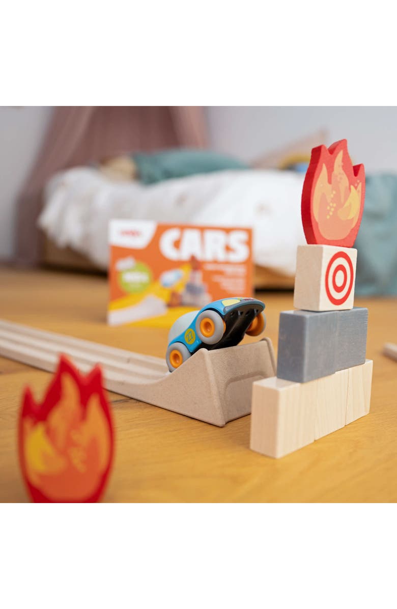 HABA Cars Action Ramp 14-Piece Toy Car Ramp Set for ages 2+, Alternate, color, Multi