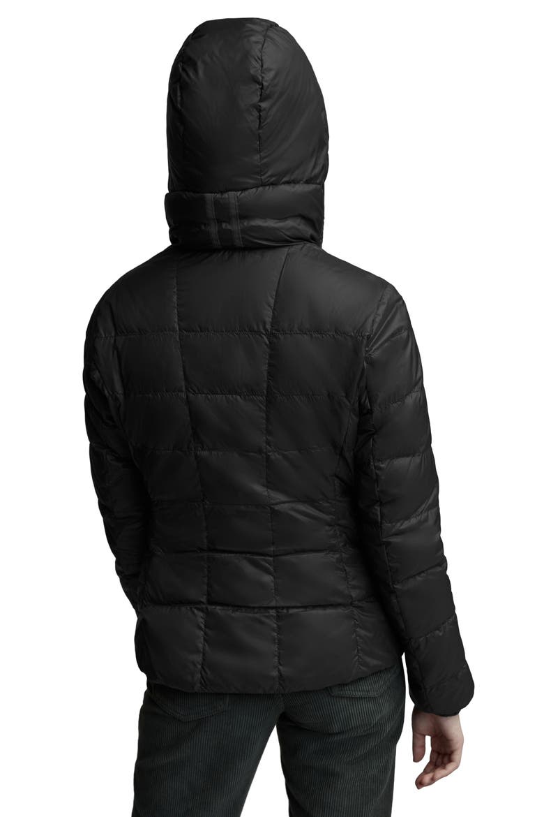 Abbott Packable Hooded 750 Fill Power Down Jacket, Alternate, color, BLACK