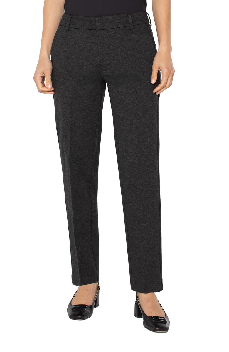 Liverpool Los Angeles Kelsey Knit Trousers, Main, color, Heathered Charcoal