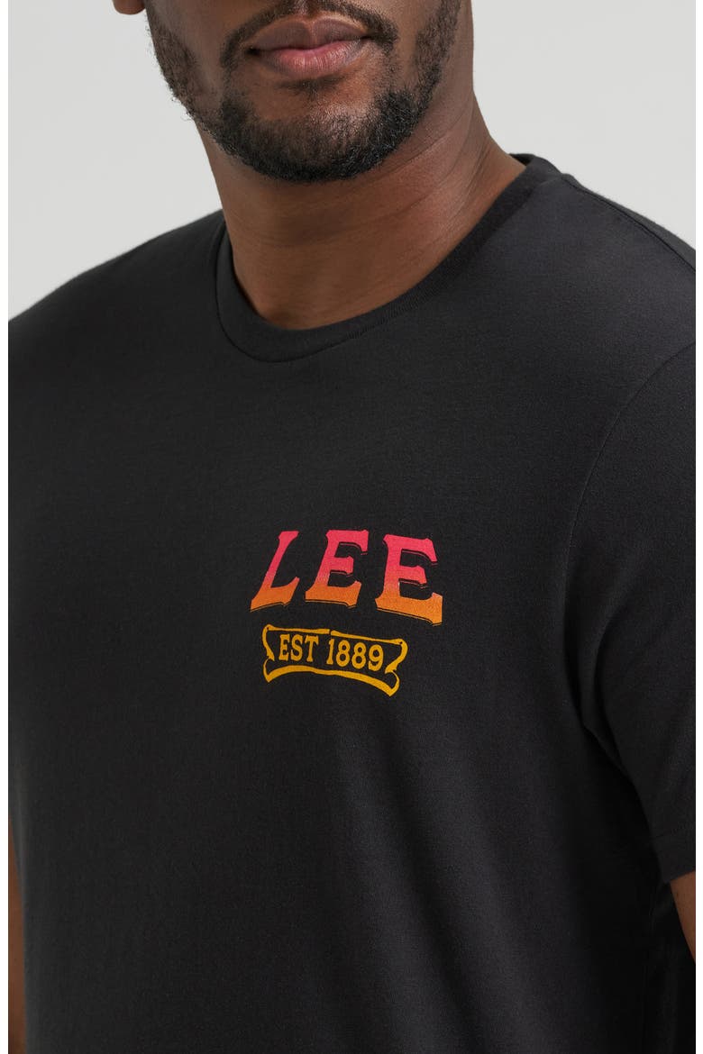 Logo Graphic T-Shirt, Alternate, color, JET BLACK