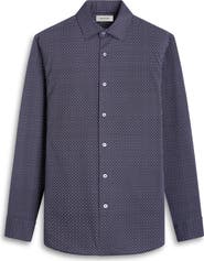 Bugatchi James OoohCotton® Diamond Check Button-Up Shirt