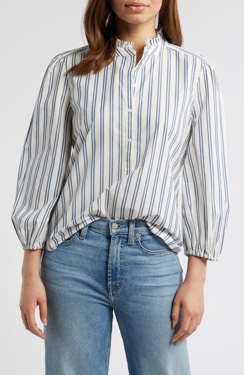 CASLONR CASLON(R) STRIPE COTTON POPOVER SHIRT