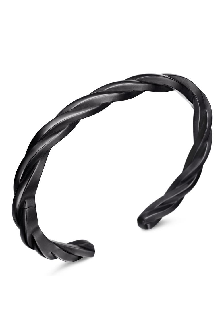DY Helios Cuff Bracelet in Black Titanium, 6mm, Alternate, color, BLACK TITANIUM