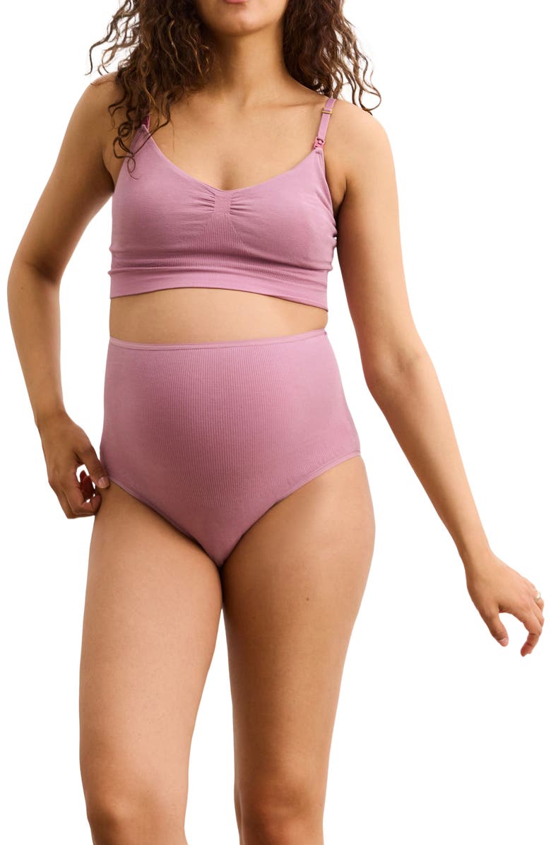 HATCH Collection The Essential Nursing And Pumping Bra, Main, color, Elderberry