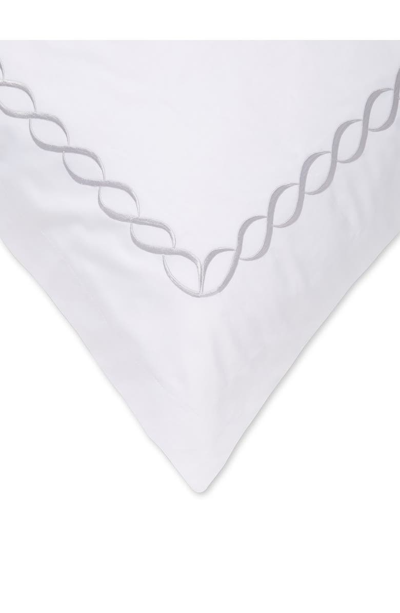 MELANGE HOME Rope Embroidered 600 Thread Count Cotton 2-Piece Duvet Set, Alternate, color, Grey