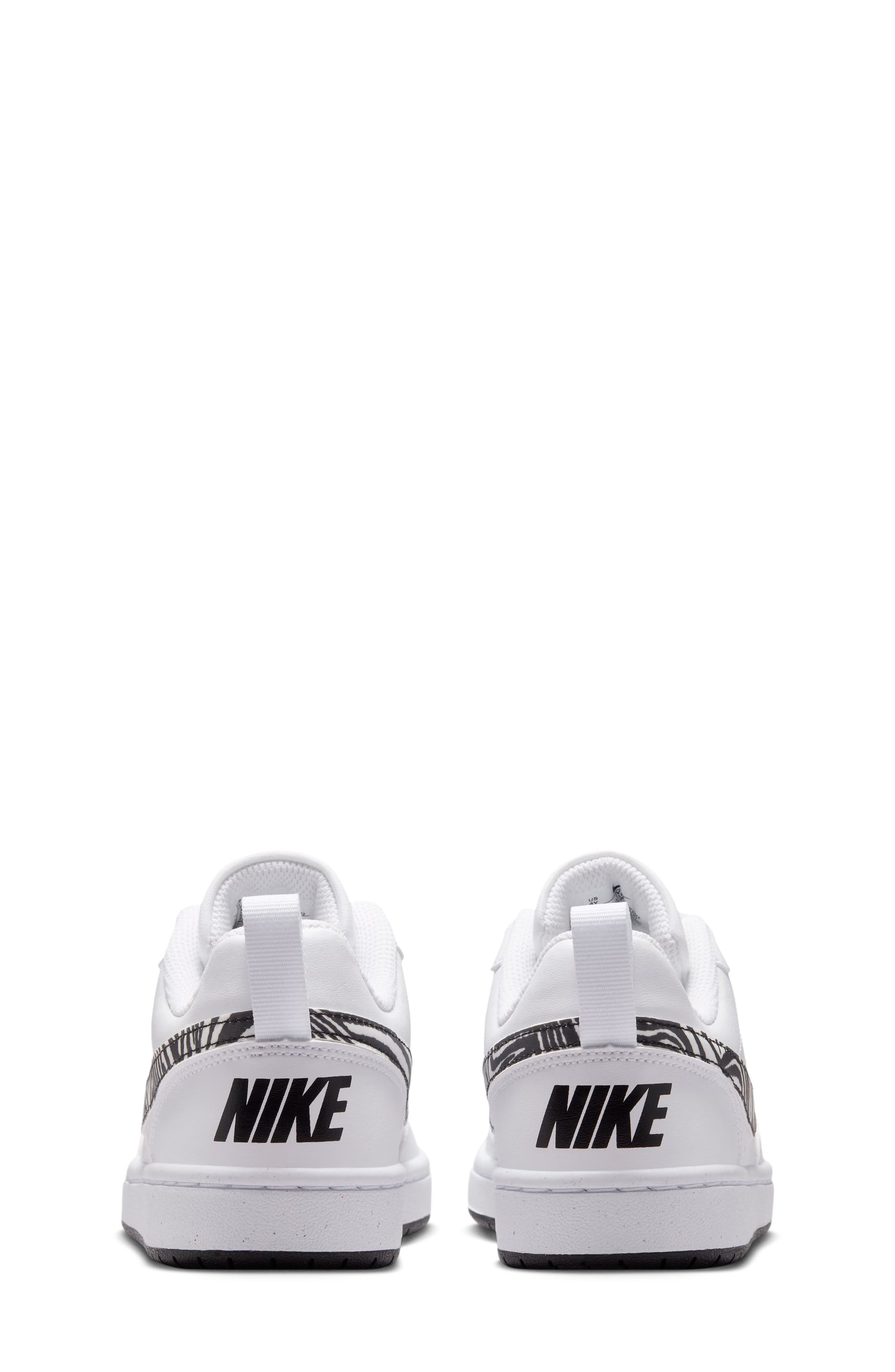 Kids' Court Borough Low Print Sneaker, Alternate, color, WHITE/ BLACK