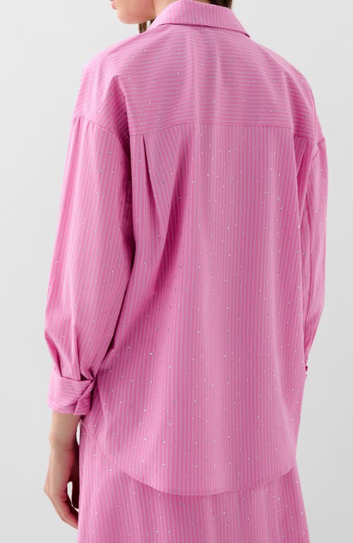 Scalpers Strass Set Shirt In Pink