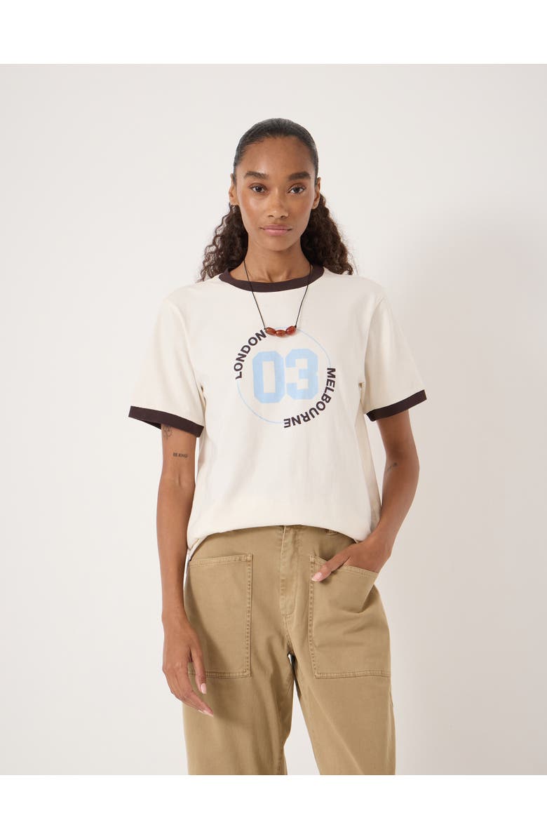 Hush London To Melbourne 03 Graphic T-Shirt, Alternate, color, Off White