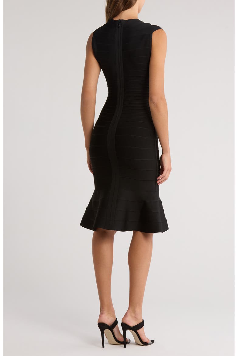 The Sophie Bandage Dress, Alternate, color, BLACK