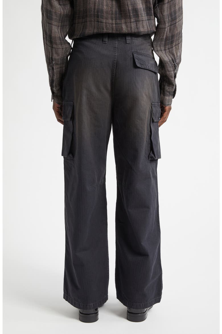 Mount Paint Splattered Cotton Herringbone Cargo Pants, Alternate, color, NEBULA WASH JUNGLE HERRINGBONE