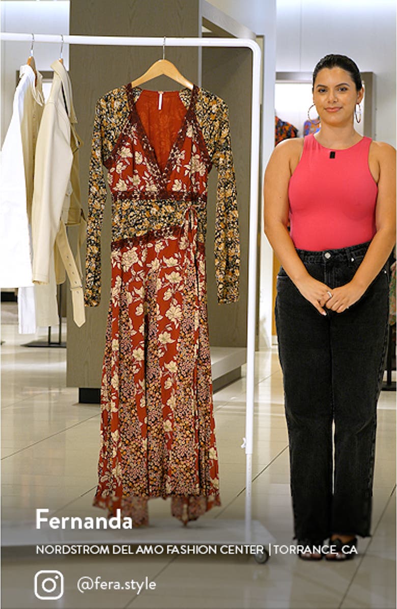 Tilda Mixed Floral Long Sleeve Maxi Dress, sales video thumbnail