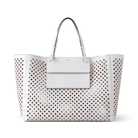 XL Perforated Leather Tote
