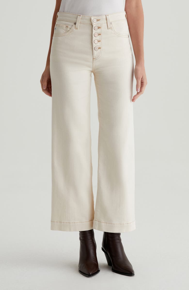 AG Saige Mid Rise Ankle Wide Leg Jeans, Main, color, 