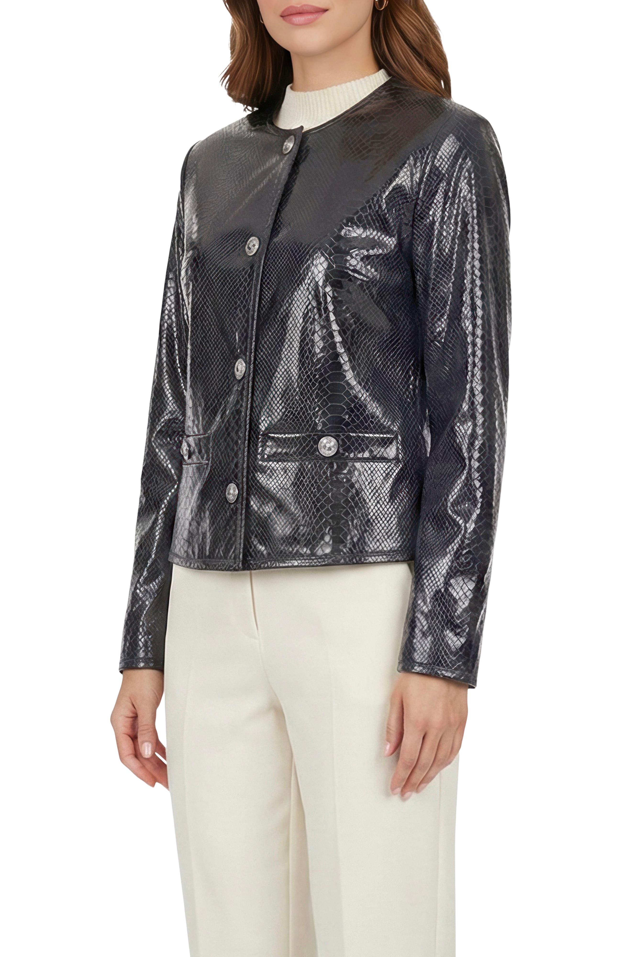 Genuine Metis SuedePythnPrinted Jacket - image 2