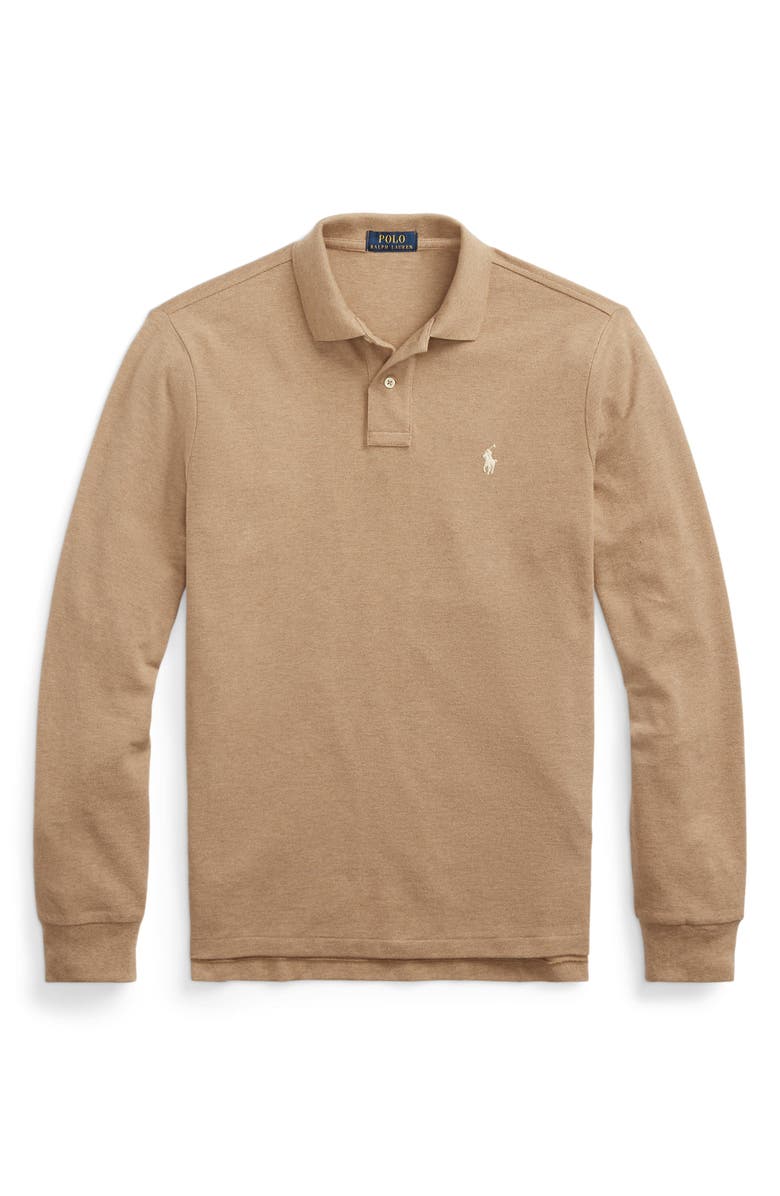 Polo Ralph Lauren Cotton Piqué Long Sleeve Polo, Alternate, color, 