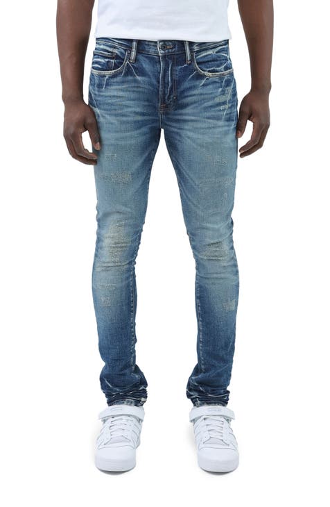 Men’s outlets PRPS Warlock Drop Indigo Skinny Jeans