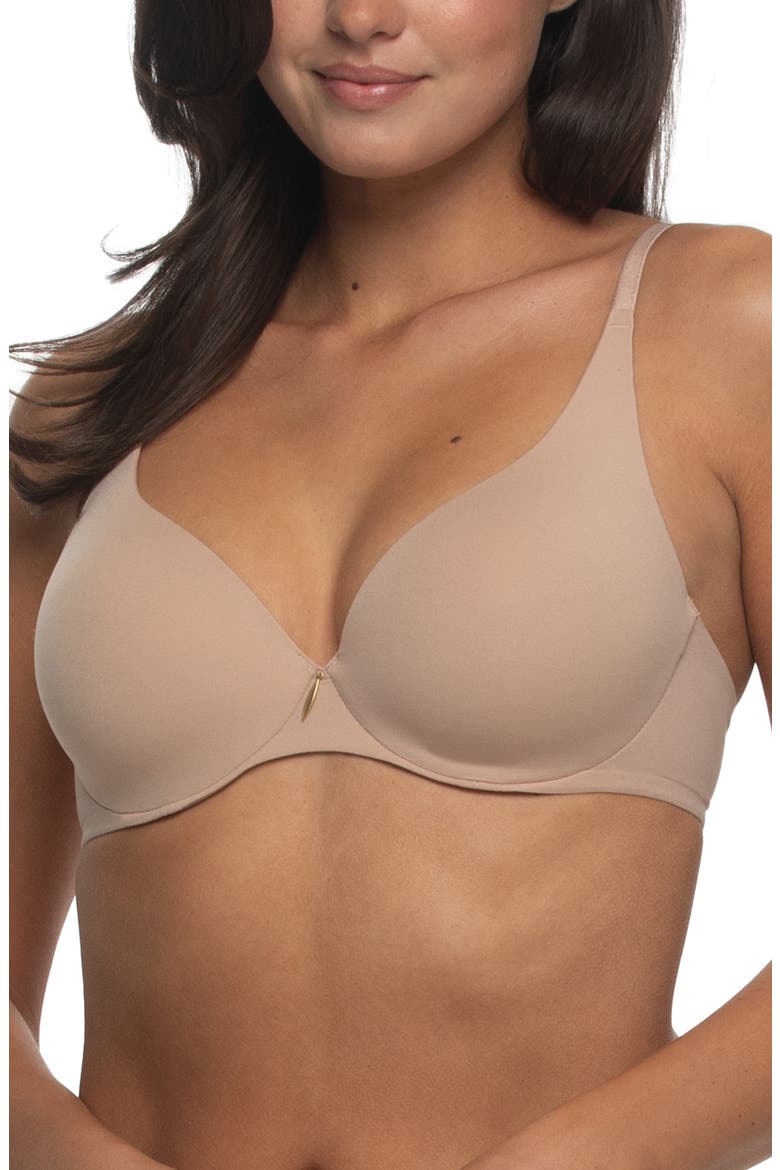 Talia Underwire Contour Bra, Main, color, SUEDE