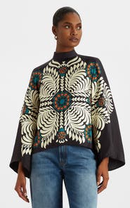 La DoubleJ Make An Exit Top Mix Tiles Placée Black