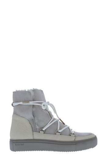 Blackstone Ul87 Genuine Shearling Lined Boot In Gray