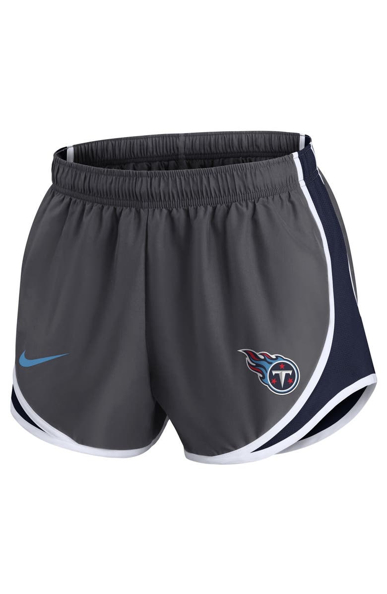 Nike Women's Nike Charcoal Tennessee Titans Logo Performance Tempo Shorts, Alternate, color, Charcoal