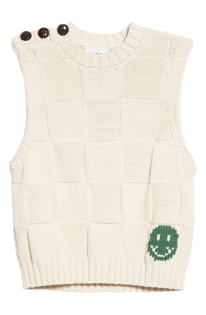 Ganni Intarsia Sweater Vest, Alternate, color,