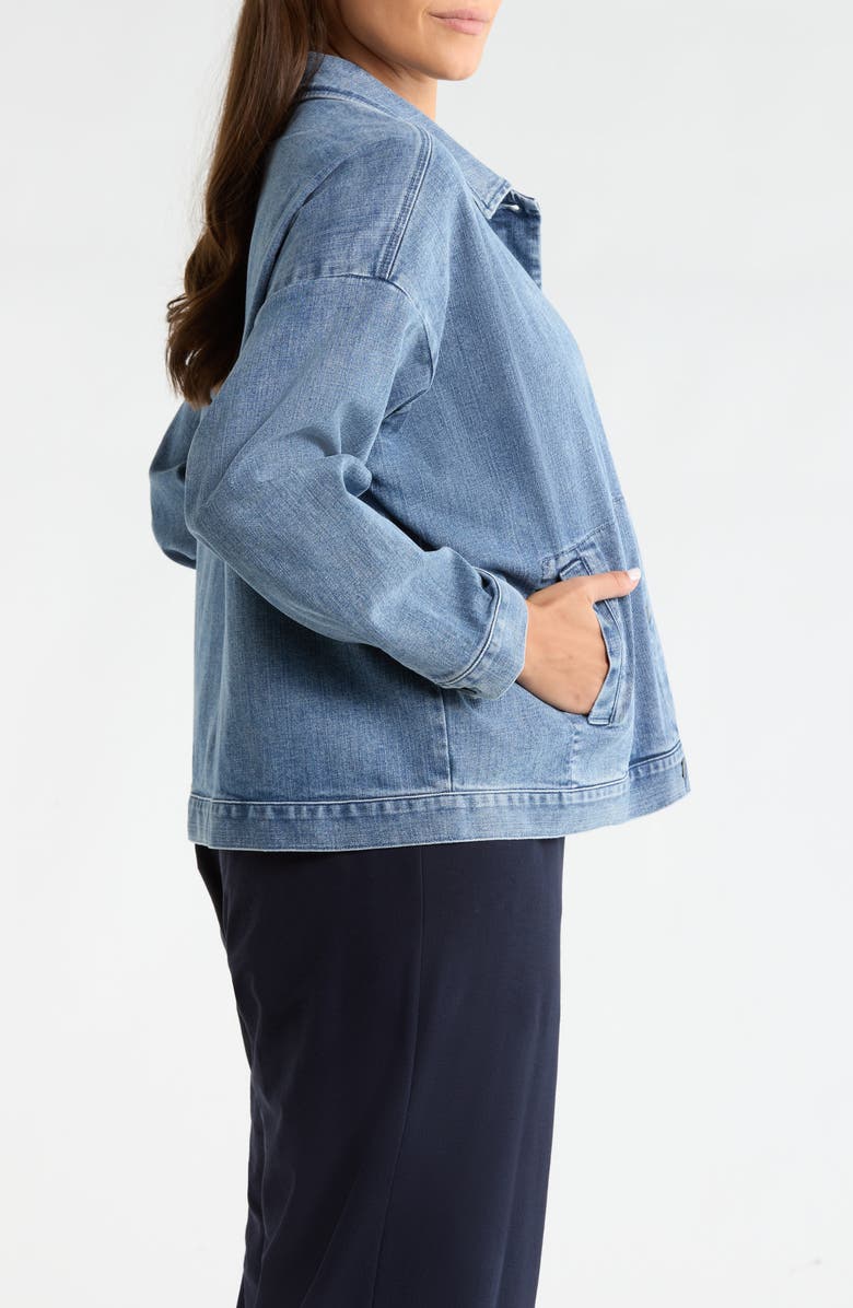 Eileen Fisher Denim Jacket, Alternate, color, Classic Indigo