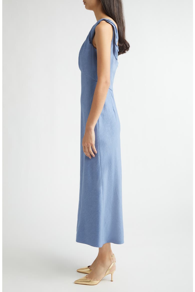 Cowl Neck Twist Strap Dress, Alternate, color, BLUEBELL