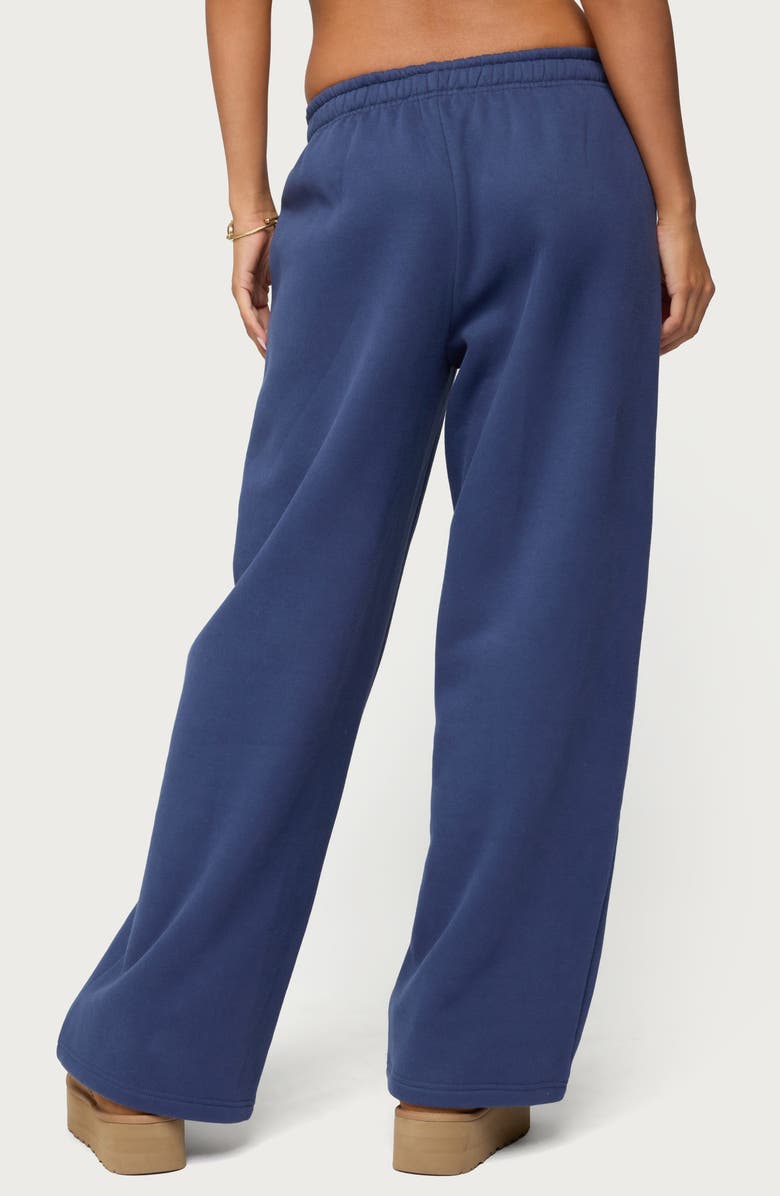 EDIKTED Totally Edikted Fleece Logo Sweatpants, Alternate, color, 